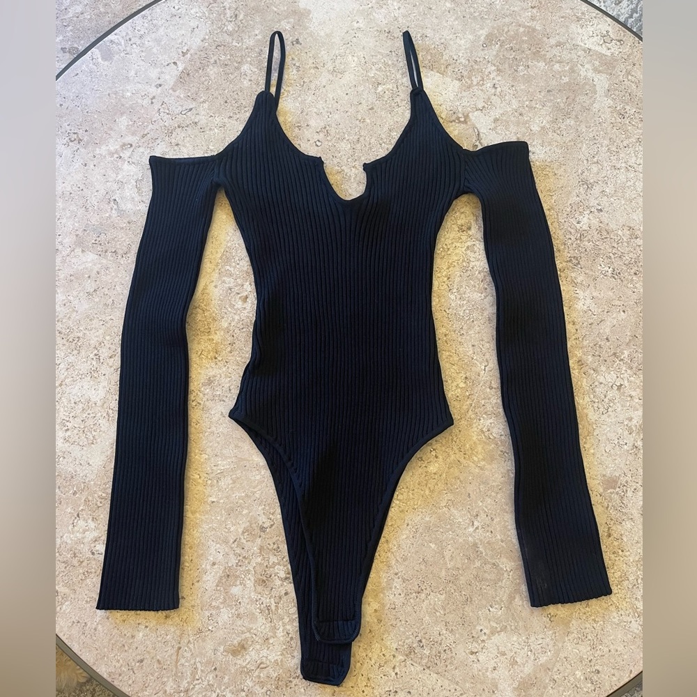 Etiquette Black Bodysuit Size Small Never Worn